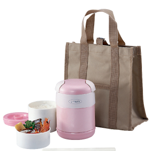 LWR+A072PG-tp LWR-A Stainless Steel Lunch Box With Microwavable Containers