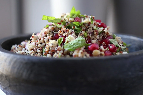 Herbed Pomegranate Quinoa Salad