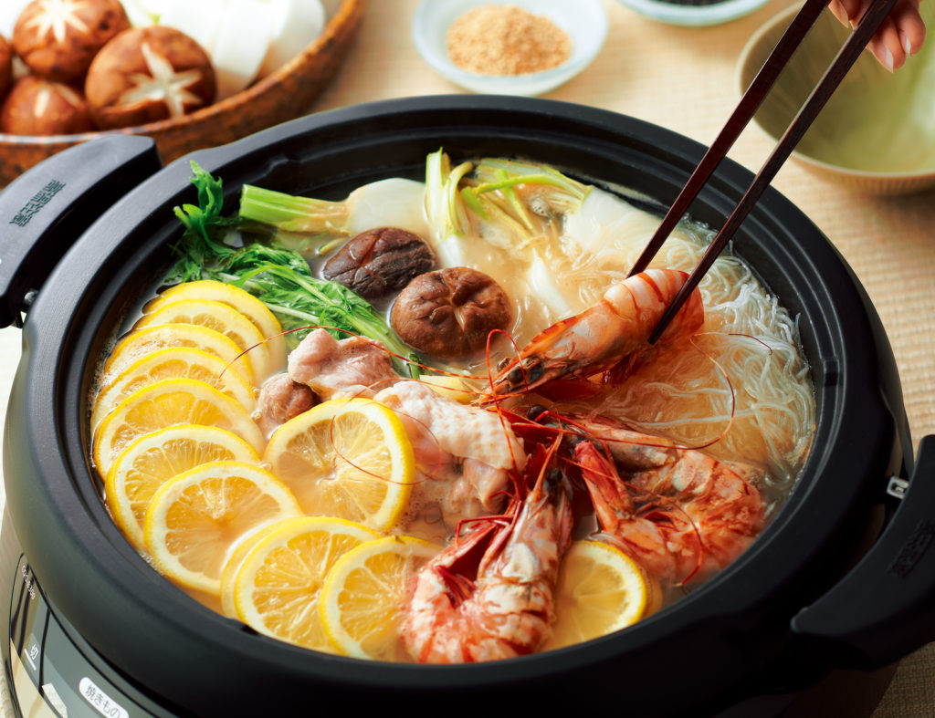 Lemon Nabe (Hot Pot) - this lemon nabe recipe is the perfect warming concoction to enjoy a hearty and healthy dinner with your besties! #hotpotrecipe #japanesefood #healthyrecipes | Tiger USA
