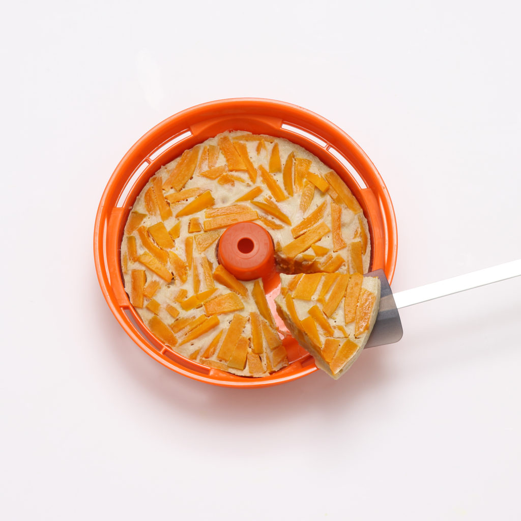 Pumpkin pudding in Tacook rice cooker