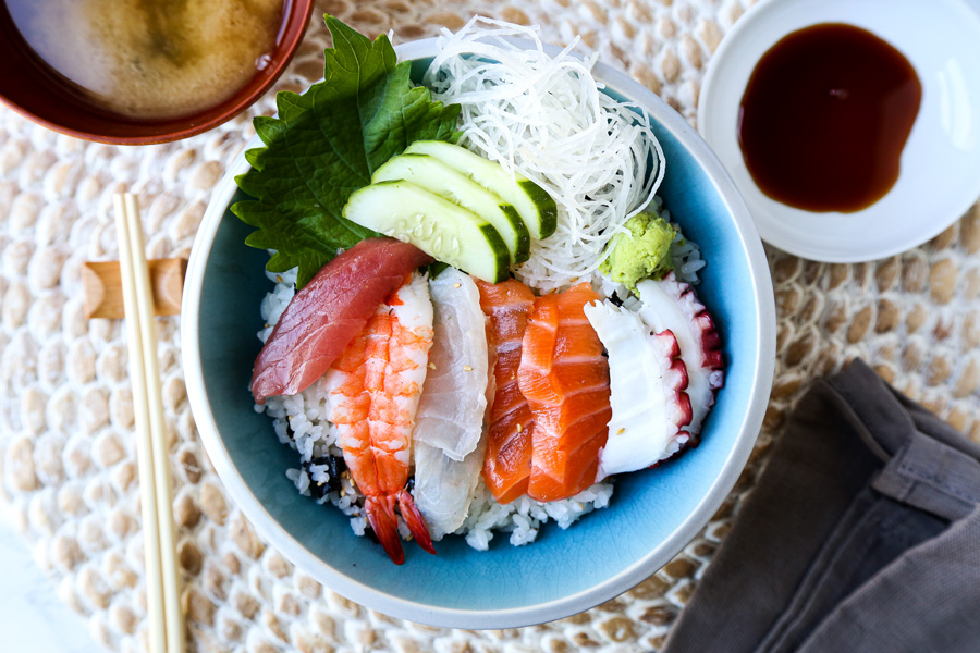 Chirashi (Scattered) Sushi