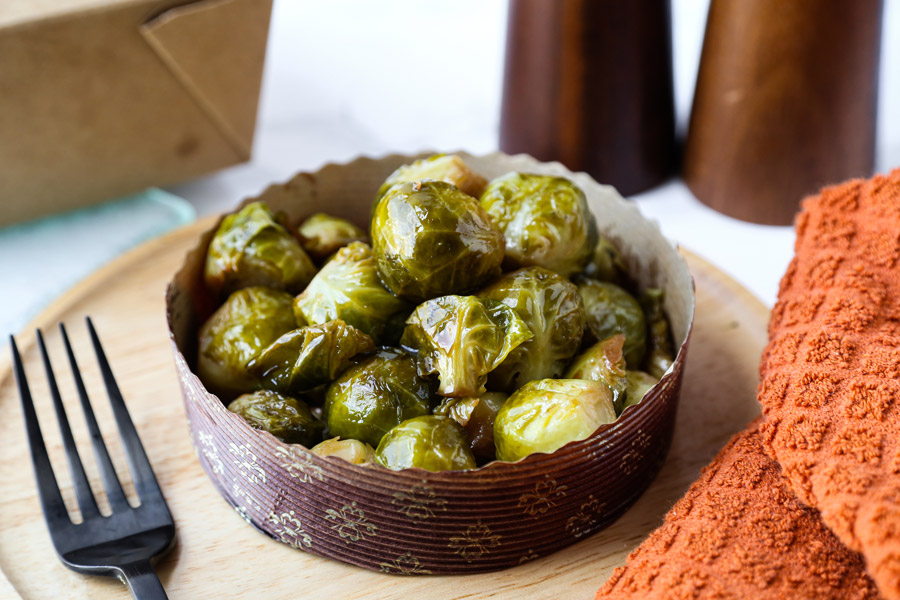 Rice Cooker Brussels Sprouts
