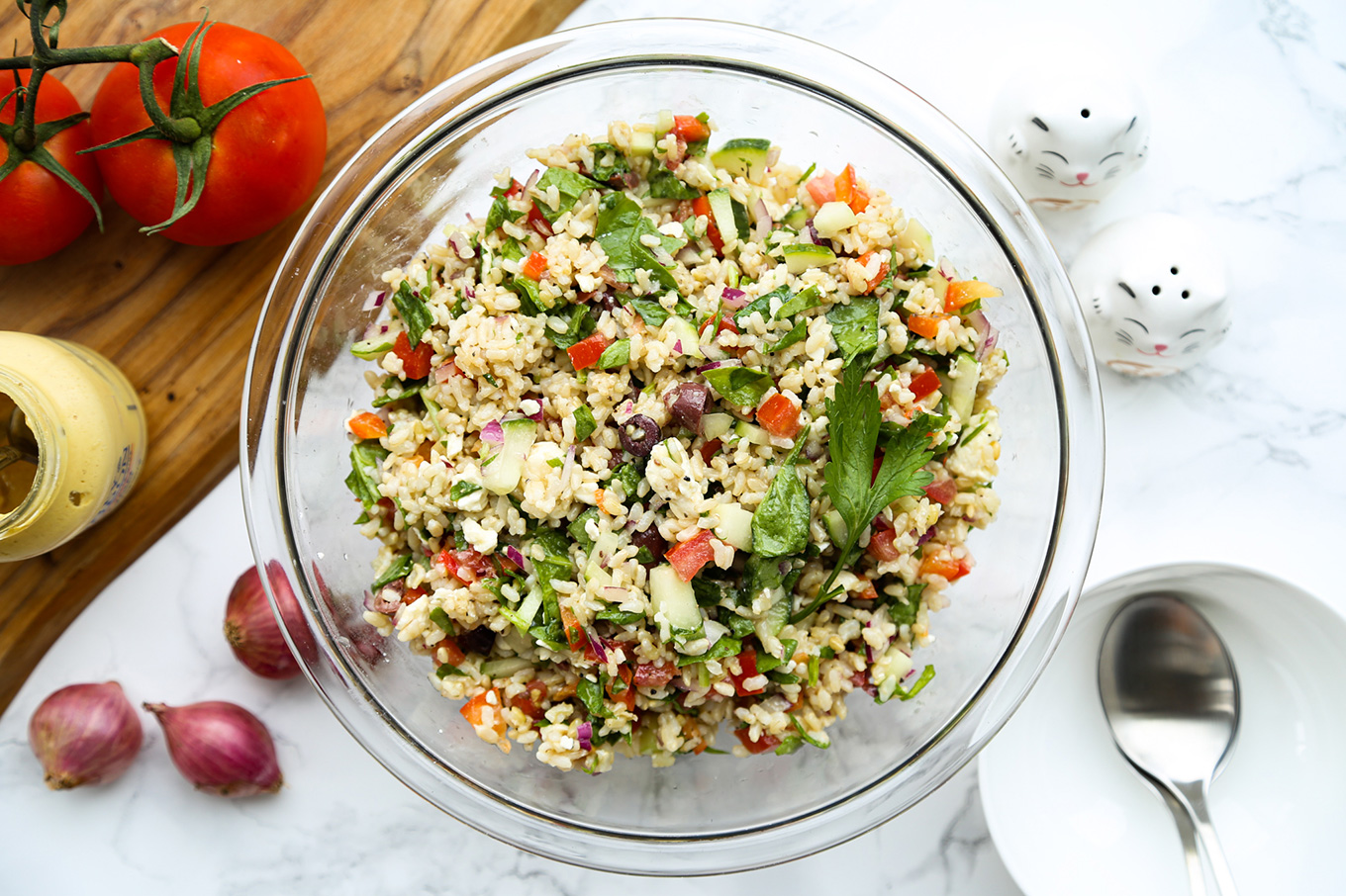 Mediterranean Brown Rice Salad