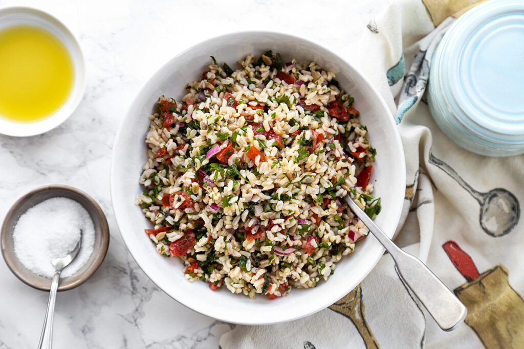 Brown rice tabbouleh