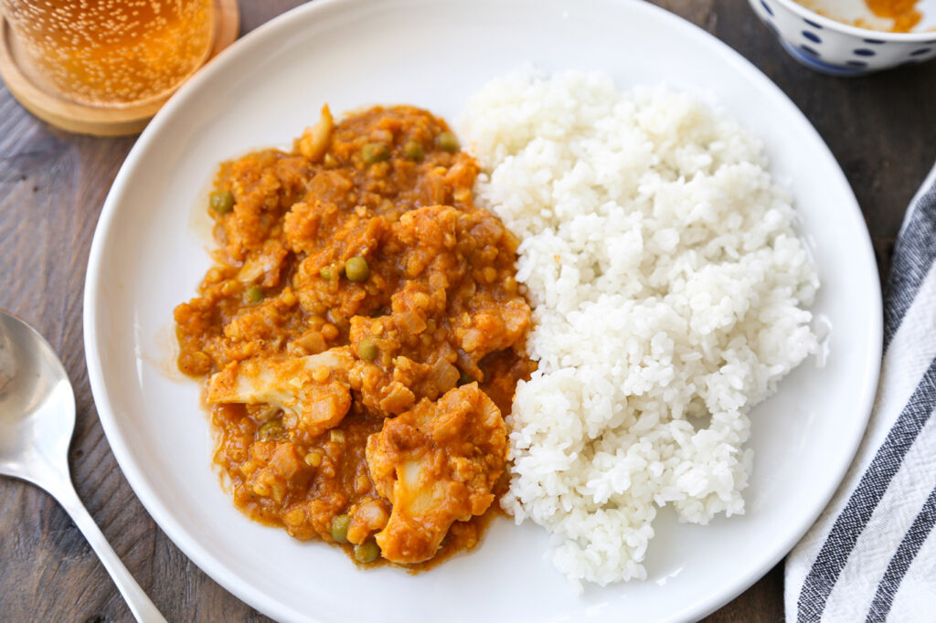 rice cooker cauliflower curry