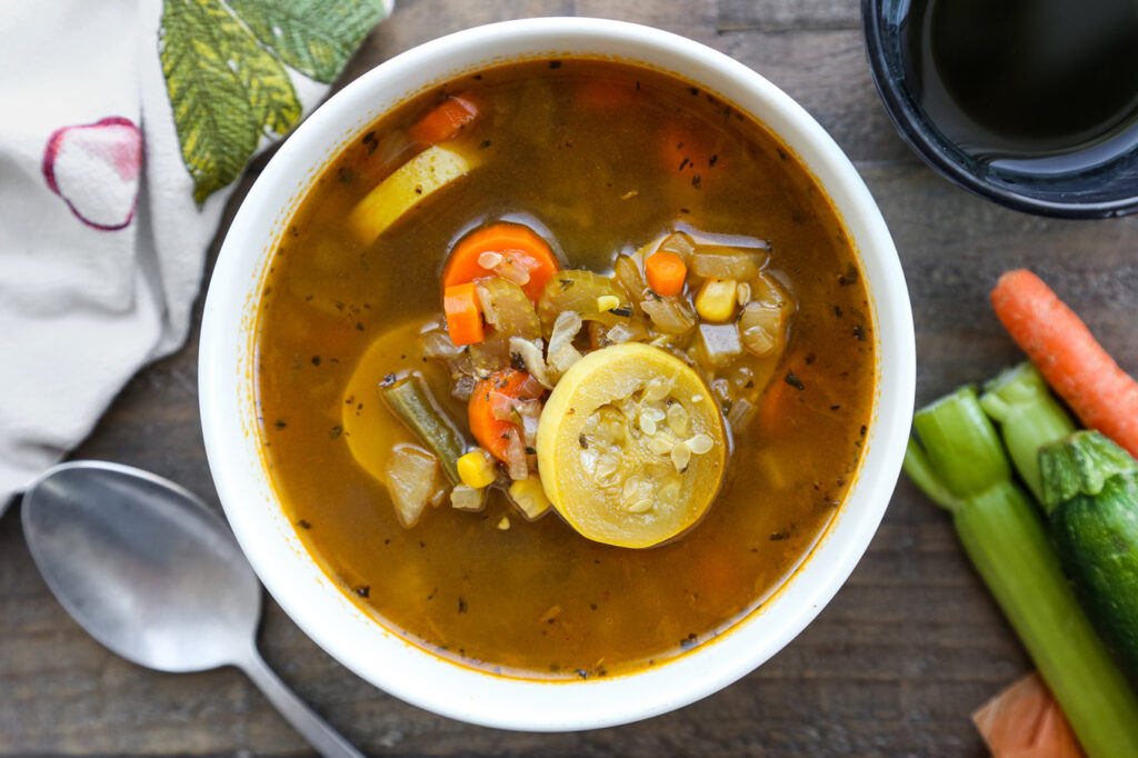 rice cooker farmer's market vegetable soup