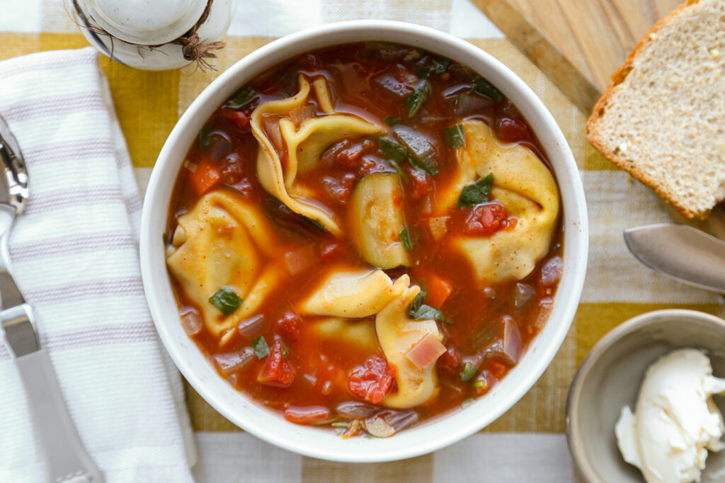 rice cooker tortellini soup